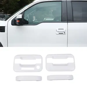 Exterior Outer Door Handle Shell Bowl Cover Trim for Ford F150 Raptor 2009-2014 decorative decal