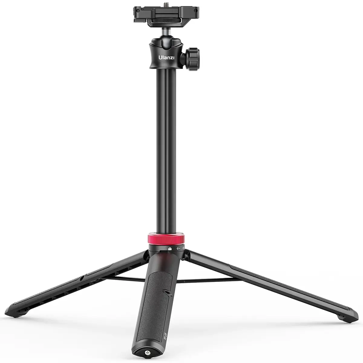 Ulanzi MT-44 Adjustable Folding Extendable Vlog Tripod Stand - Camera Holder, Mobile Smartphone Holder, Black