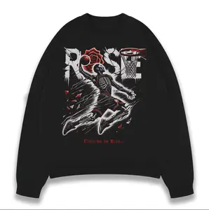 Derrick Rose Chicago Basketball Tribute Tee Hoodie, Dark Retro Basketball Streetwear, Unisex Oversized Style, Perfect Gift for Hoops Fans Tshirt Sweatshirt Hoodie