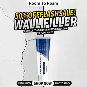 250g Quick Dry Wall Repair Paste, Drywall Crack Filler, Waterproof Wall Fix Compound, Heavy Duty Repair Adhesive for Home Walls White Spackle