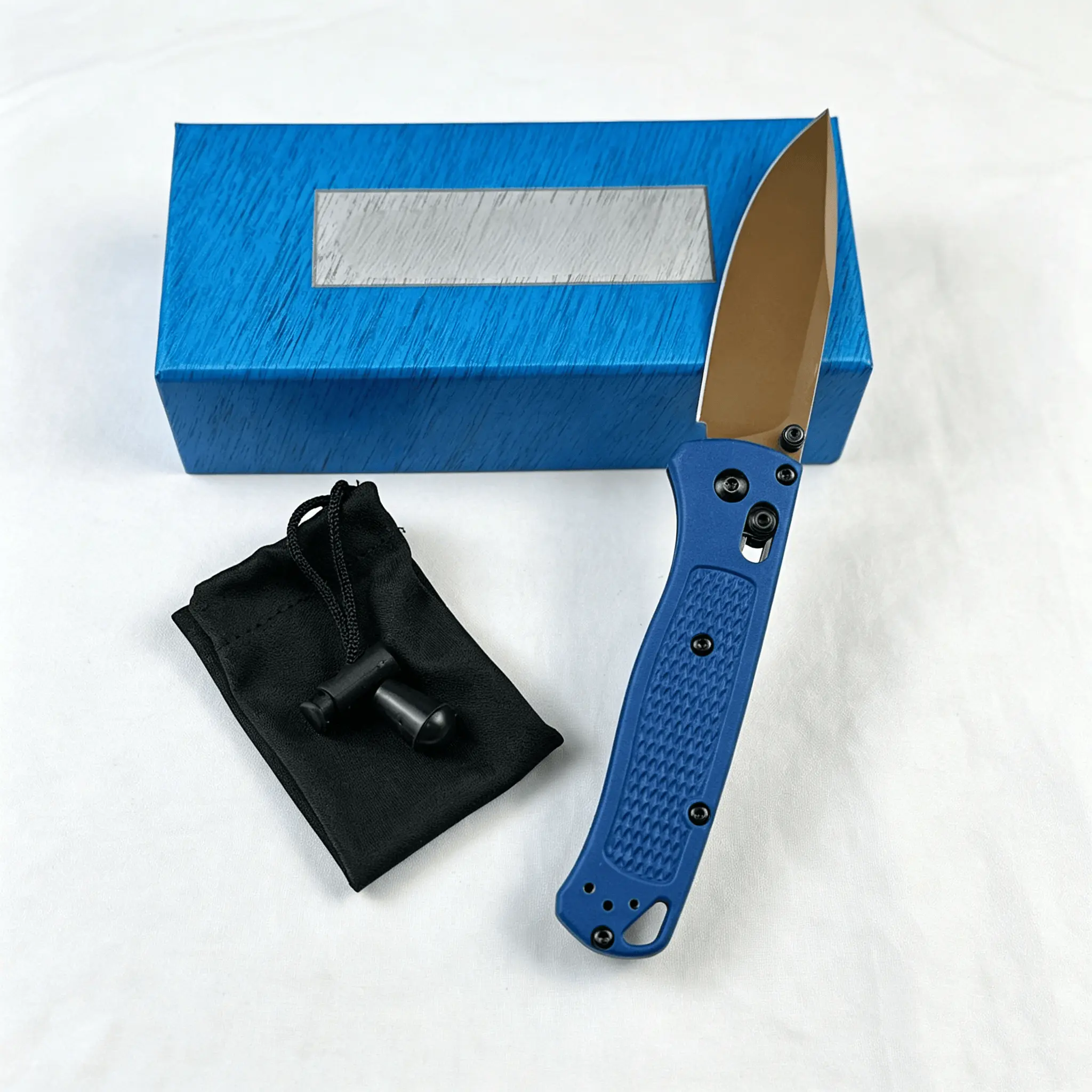 Blue Handle, Gold Blade 