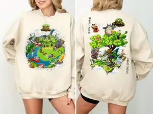 Studio Ghibli Sweatshirt TShirt, Studio Ghibli World, Ponyo Shirt, Howls Moving Castle Shirt, Spirited Away, Ghibli Studio Shirts, Hayao Miyazaki, My Neighbor Totoro Shirt, Ghibli Totoro Shirt, Calcifer Shirt, Trending Ghibli Shirt, Ghibli Lover Shirt