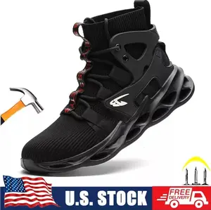 Steel Toe Shoes for Men Women Industrial Construction Shoes Industrial Boot Work Sneakers Comfortable Lightweight Safety Shoes Boy Footwear