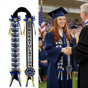 Graduation Money Lei Class 2026, Graduation Ribbon Money Clip DIY Woven Graduation Party Ribbon, Graduation Celebration Wreath, Graduation Party Supplies, Gift for Graduates