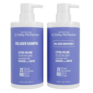 (dp) Collagen Shampoo & Conditioner – Boost Volume and Strength for Flat Hair – Clean, Salon-Grade Formula with Biotin + Keratin