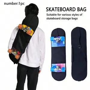 Skateboard Storage Bag Four-Wheel Skateboard Bag Dual Long Board Road Board Skateboard Equipment Bag Handheld Shoulder Skateboard Backpack