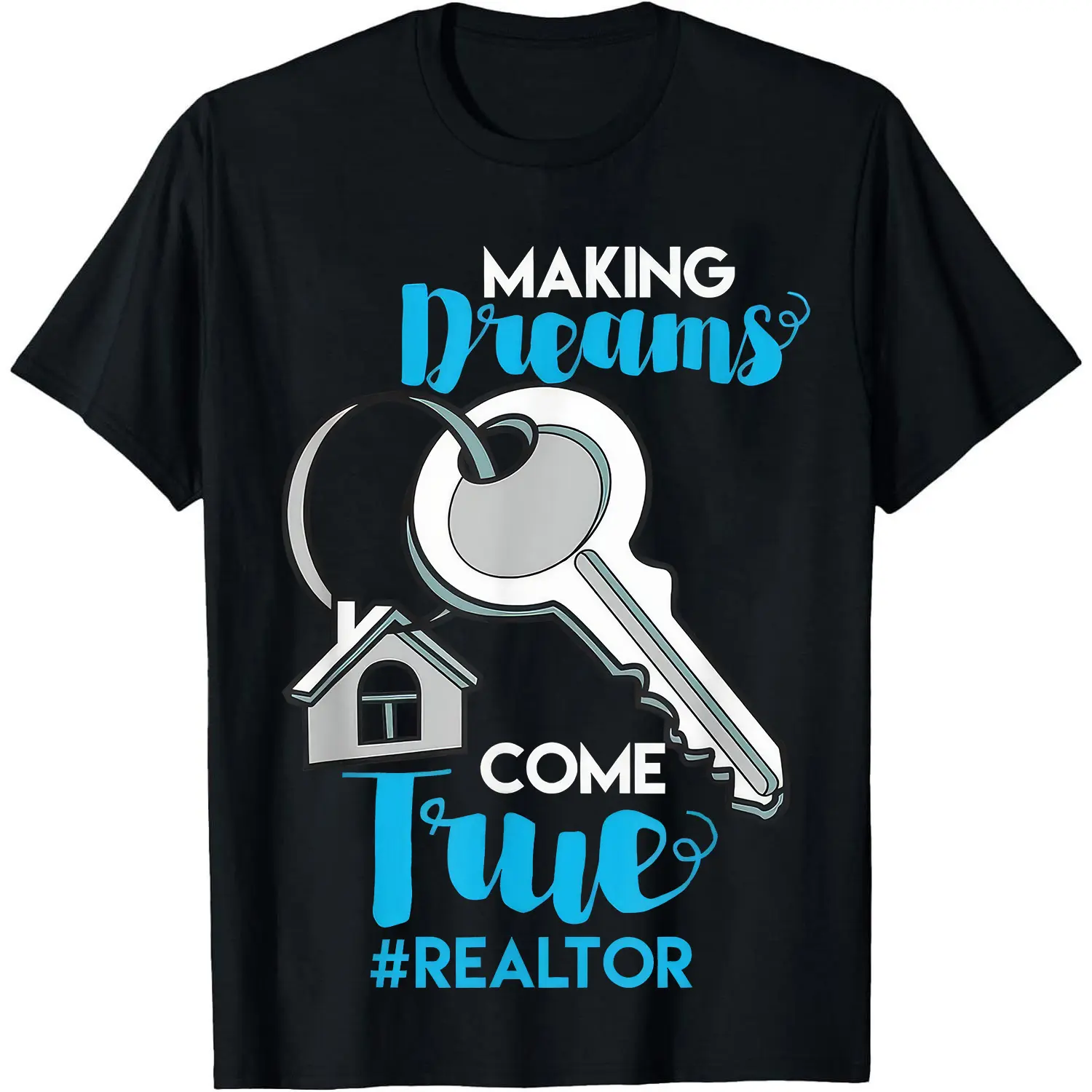 Realtor T-Shirt, Comfortable 100% Cotton Graphic Print Tee with Crew Neck, Casual Short Sleeve Top for Men & Women, Tshirt