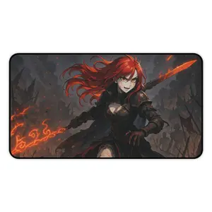 Zombie, Desk Mat, Anime Fan, Mouse Pad, Desk Accessory, Office Decor, Gaming Mat