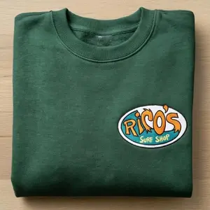 [Sale 47% ]  Embroidered Rico Surf Shop Logo Shirt, Retro 90s Style Cartoon Gift Shirt, Millennial Gen Z Nostalgia T-Shirt