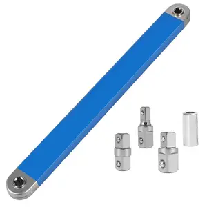 Offset Extension Wrench, 1 Set Impact Offset Extension Wrench Set, Socket Wrench Tool with Square Drive Adapters, Professional Hand Tool for Home & Office