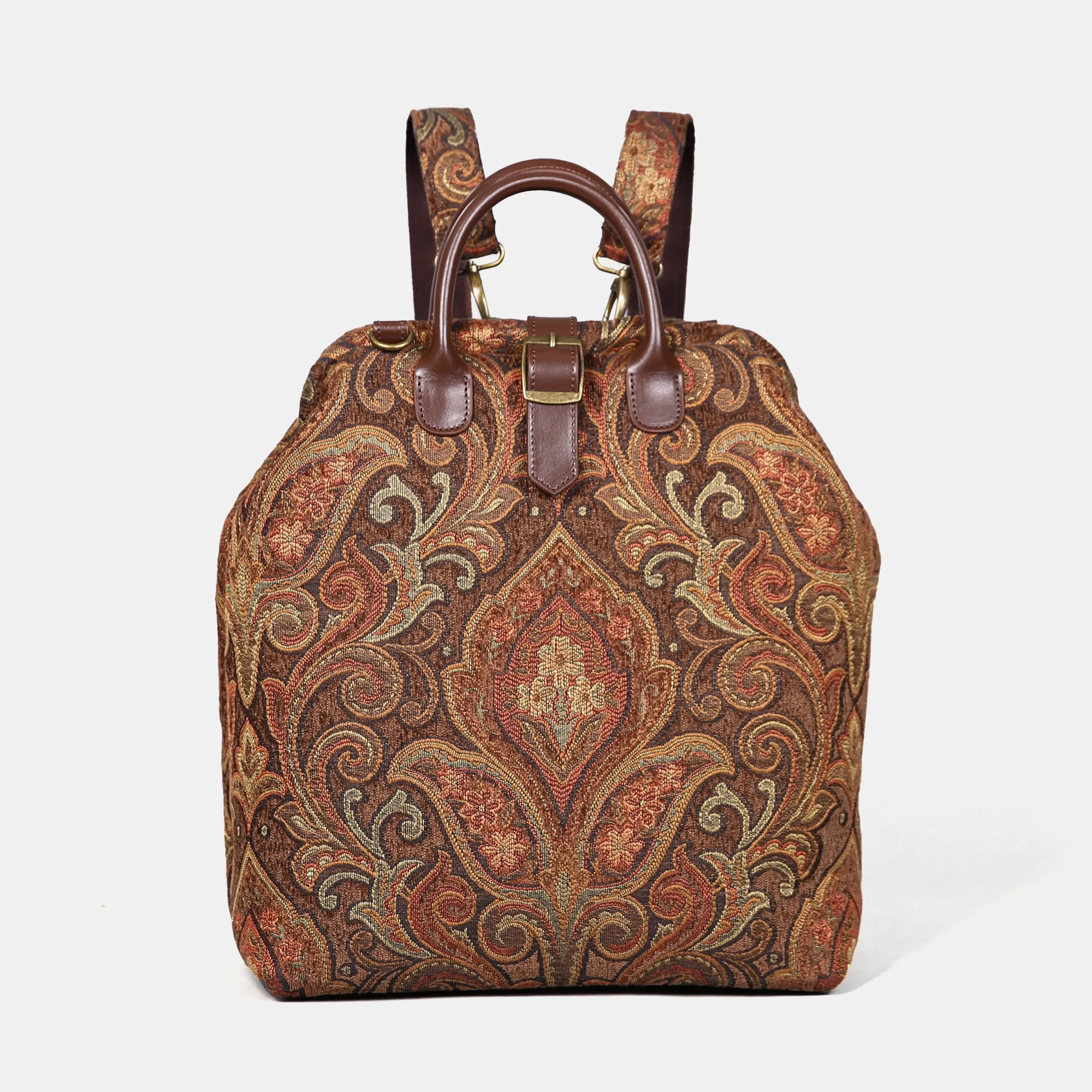 Damask D. Brown Carpet Laptop Backpack