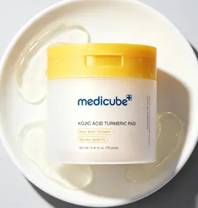 Medicube Official Korean Toner Pads – 70 Count with Kojic Acid & Turmeric for Brightening & Blemish Control