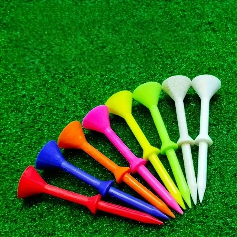 Golf Tee, 20pcs/set Durable Plastic Golf Tee, Golf Ball Tee, Golf Training Equipment for Outdoor Sports, Ball Sports Equipment for Adults, Golf Accessory, Golf Supply, Golf Practice Equipment, Golf Gear