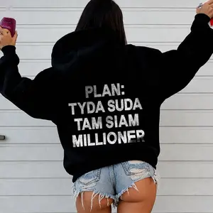 Millionaire Mindset Hoodie, Streetwear Graphic Hoodie, Oversized Urban Fashion Pullover