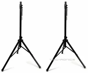 2 X AUDIOBAHN UNIVERSAL HEAVY DUTY TRIPOD FOR DJ PA SPEAKER EQUIPMENT STANDS SET