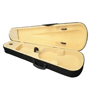 Durable Cloth Fluff Triangle Case for 4/4 Violin with Beige Lining Essential Protection Lightweight & Portable Classic Aesthetic