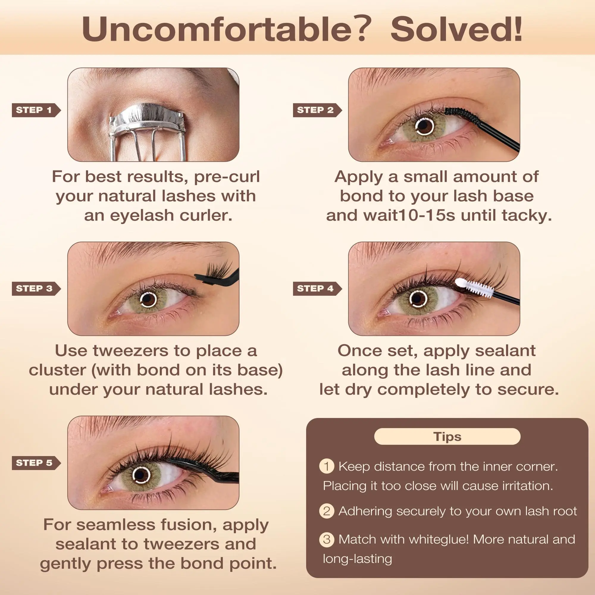 Focipeysa Cat Eye Eyelash Clusters | Manga, Fluffy, Beginner-friendly Complements  All Makeup Looks