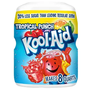 Kool-Aid Summer Blast Tropical Punch Powdered Drink Mix (19 oz Canister) - Mixed Beverage