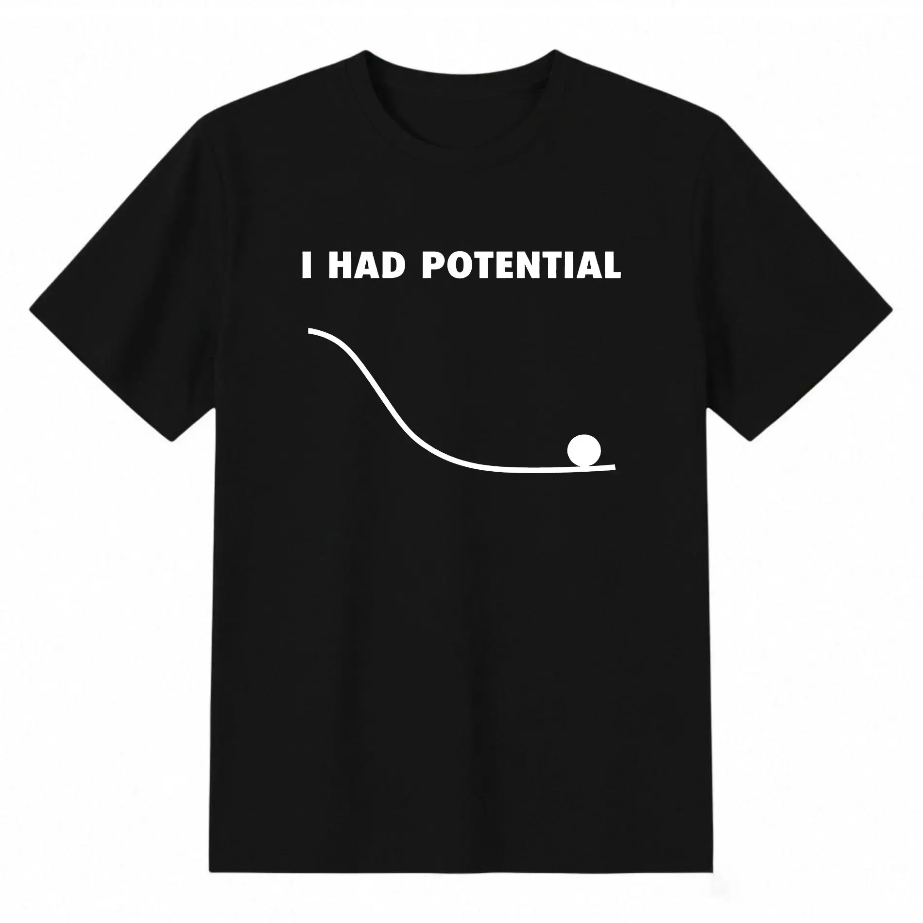 Unisex T-Shirt I Had Potential Shirt, Summer Casual Short Sleeve Tee Graphic Shirt