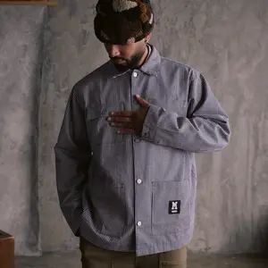 The Jones: Pinstriped Workwear Chore coat