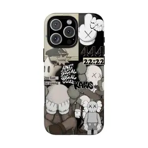 Sitting Kaws Phone Cases, Kaws Crying iPhone Case for iPhone 17,16 15, 14, 13, 12, 11 Pro Max, Plus, Pro, XS Max, X, XS Durable PC Protection