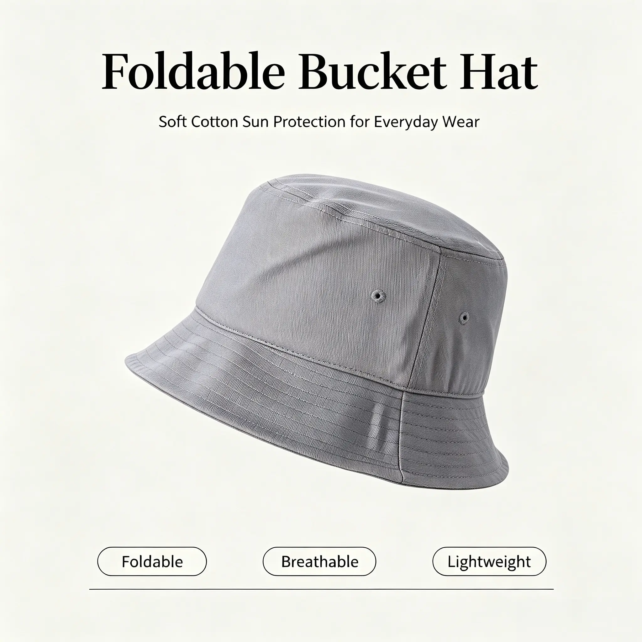 Soft Cotton Portable Fisherman Hat Easy Storage For Beach Camping Street Wear Men Women