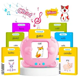 Bilingual Talking Flash Cards for Toddlers – Spanish & English Learning Toy with 224 Sight Words, Montessori Speech Therapy & Sensory Educational Toy, Perfect Birthday Gift for Kids