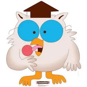 Tootsie Roll Mr. Owl Advanced Graphics Cardboard Cutout - Home Decor Products, Room Decorations, Artwork, Character Art, Includes Easel