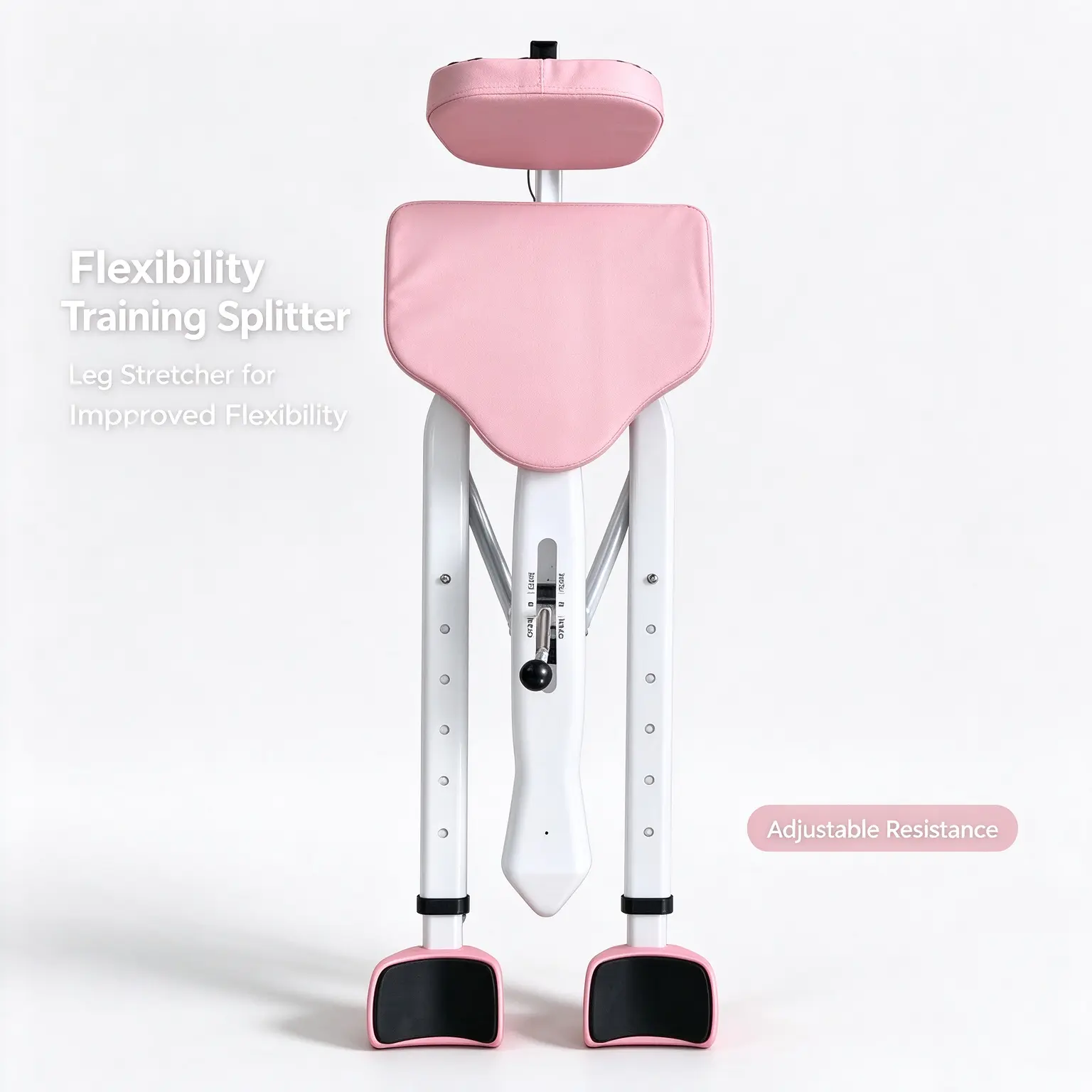 Reach your full split safely with this adjustable leg stretching machine! Soft padded seat & non-slip foot holders, easy lock control for gradual stretch. Ideal for dancers & gymnasts to boost mobility at home or studio.