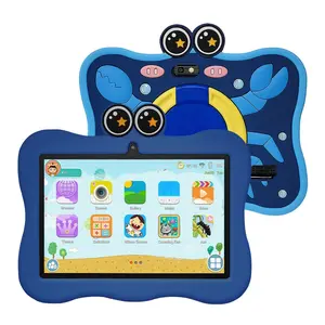 7 Inch Kids Tablet PC Android 13.0 4GB 64GB, Dual Camera 2mp+5mp, WiFi Bluetooth-compatible, Shockproof Case, Parental Control, Ideal Gift