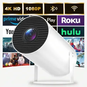 Hy300 Portable Home Projector, Outdoor Movie Projector 4K Ultra HD, Table Mount, 1920x1080 Resolution, Power Consumption 230w, Made in China, Wifi Projector