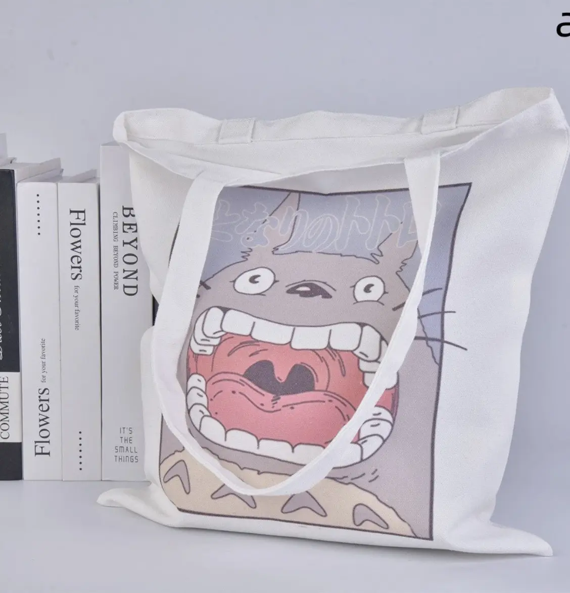 Totoro Women shopping bag Cartoon eco reusable Female Tote Bag