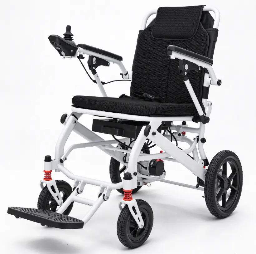 Electric Wheelchairs for Adults,22Miles Long Travel Range with 2 LithiumBatteries All Terrain Power Wheelchair, UltraLightweight 39Lbs Folding Compact MotorizedWheelchair,Airline Approved