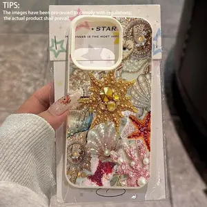 Vintage Pearl Bead Pattern Phone Case, Creative Flat Design, Full Protection Shockproof Tpu Cover, Fits iPhone 11-17 Pro Max, Antique