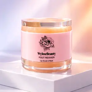 Wylow Beauty POUT REVIVER Lip Scrub & Mask Duo Vegan Exfoliate and Treat Lips for Soft and Smooth Lips