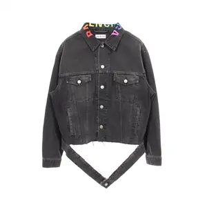 Pre-owned Balenciaga Cotton Small Leather Goods Denim Jacket