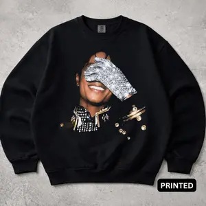 Michael Jackson King Of Pop Graphic Sweatshirt, MJ King Of Pop Music Sweatshirts for Men & Women