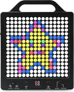 Sensory Toys for Kids with Autism | Light-Up STEM Toy | Screen-Free Travel Toy | No Pegs Choking Hazard, for Autistic, ADHD, CVI, Boys, Girls, Toddlers, Birthday, Gift, Ages 3+ (256 Buttons)