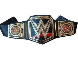 World Heavy Weight Championship Replica Title Belt Adult Size 2mm Brass Black