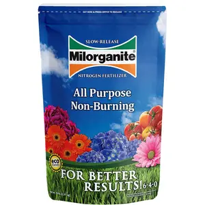 Milorganite All-Purpose Eco-Friendly Slow-Release Nitrogen Fertilizer 6-4-0, 5lb (Not for Sale in ME & CT)