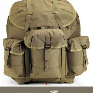 40045 OLIVE DRAB G.I.TYPE LARGE ENHANCED NYLON ALICE PACK W/FRAME.