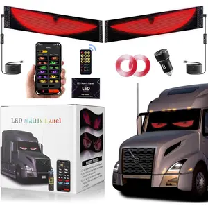 2 count Devil Eyes Light for ,Led Eyes for  Windshield,Programmable Led Sign,Controlled by a Remote Control and a  APP,Suitable for , SUVs & .