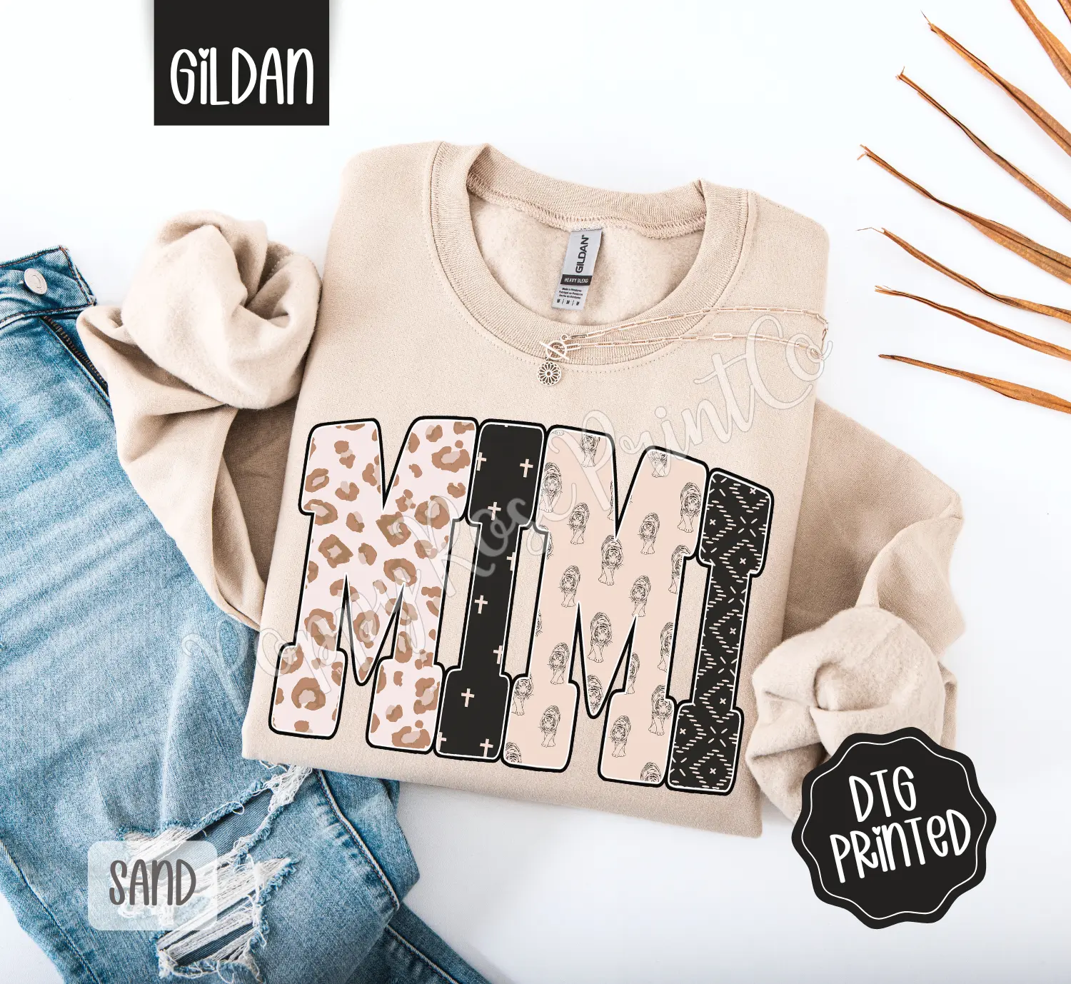 Mimi Tiger Sweatshirt, Trendy Women's Crewneck
