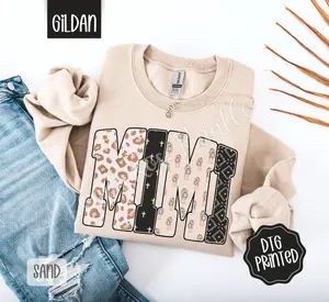 Mimi Tiger Sweatshirt, Trendy Women's Crewneck