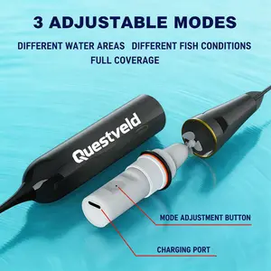 Questveld Auto Jump Float Lures Set equipment Auto Float baits Electric Automatic Luring Fishing Floattackle kit peg float freshwater fishing catfish float rigoutdoor fishing accessory fishing pole peg float top waterlures cane pole fishing  fishhooks