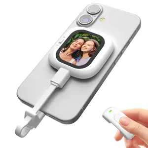 FOUNIST Vlogmate Mini(ONLY FOR IPHONE), 1080P Plug and Playmobile Vlog Selfie Monitoring Screen,Use the Phone's Rear Camera to Make Selfie Vlog Live Broadcast on TikTok, 4K@120 fps and 4K@30 fps: Requires Blackmagic Cam ap p