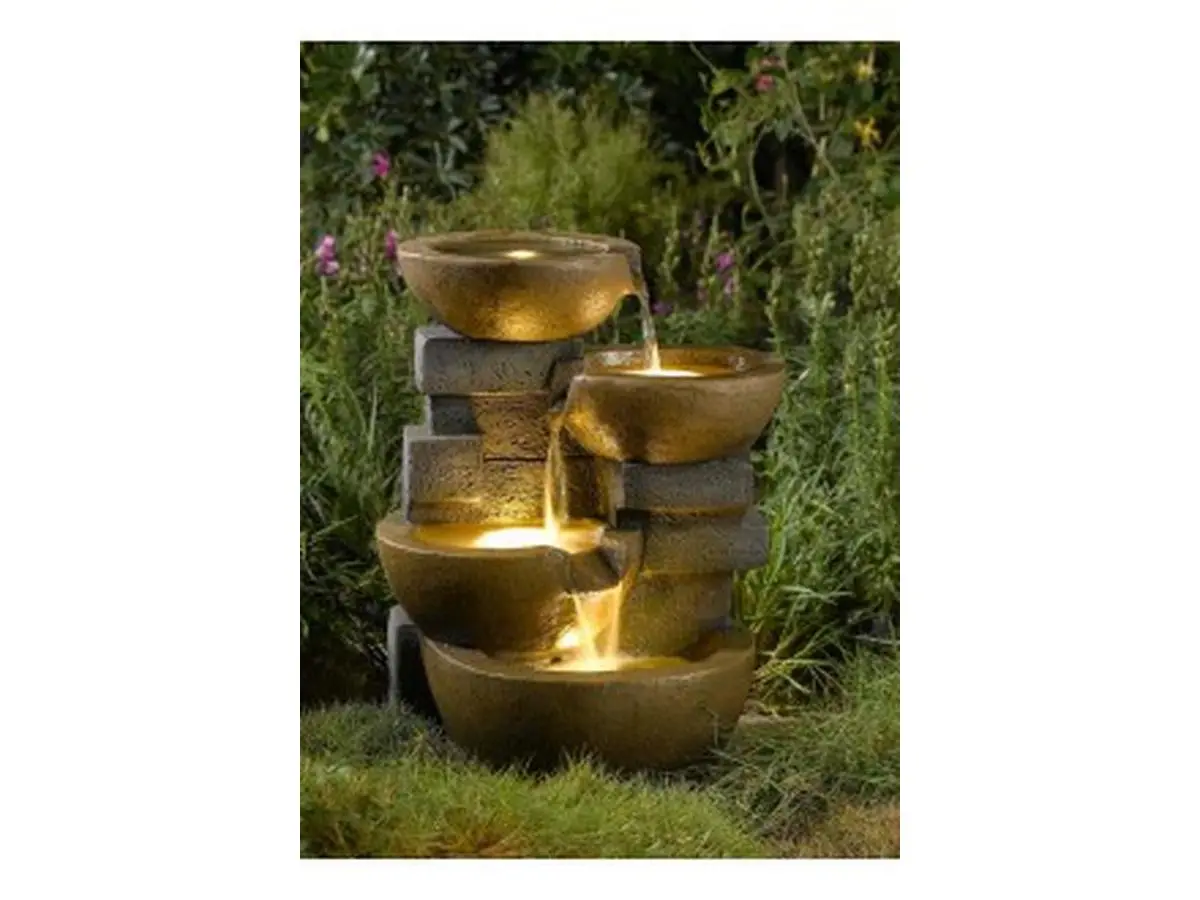 Pots Water Fountain with Led Light