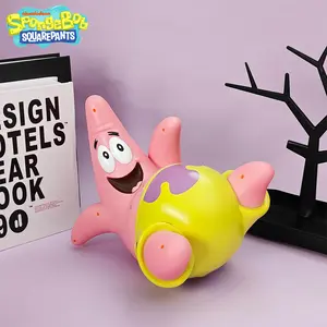 1PC SpongeBob SquarePants Officially Licensed Patrick Star Figural Bank Statue Piggy Bank Anime Room Desktop Ornaments Decoration Spongebob Merch Peripheral Collection Money Box Coin Bank Cute Novelty Christmas Birthday Gifts