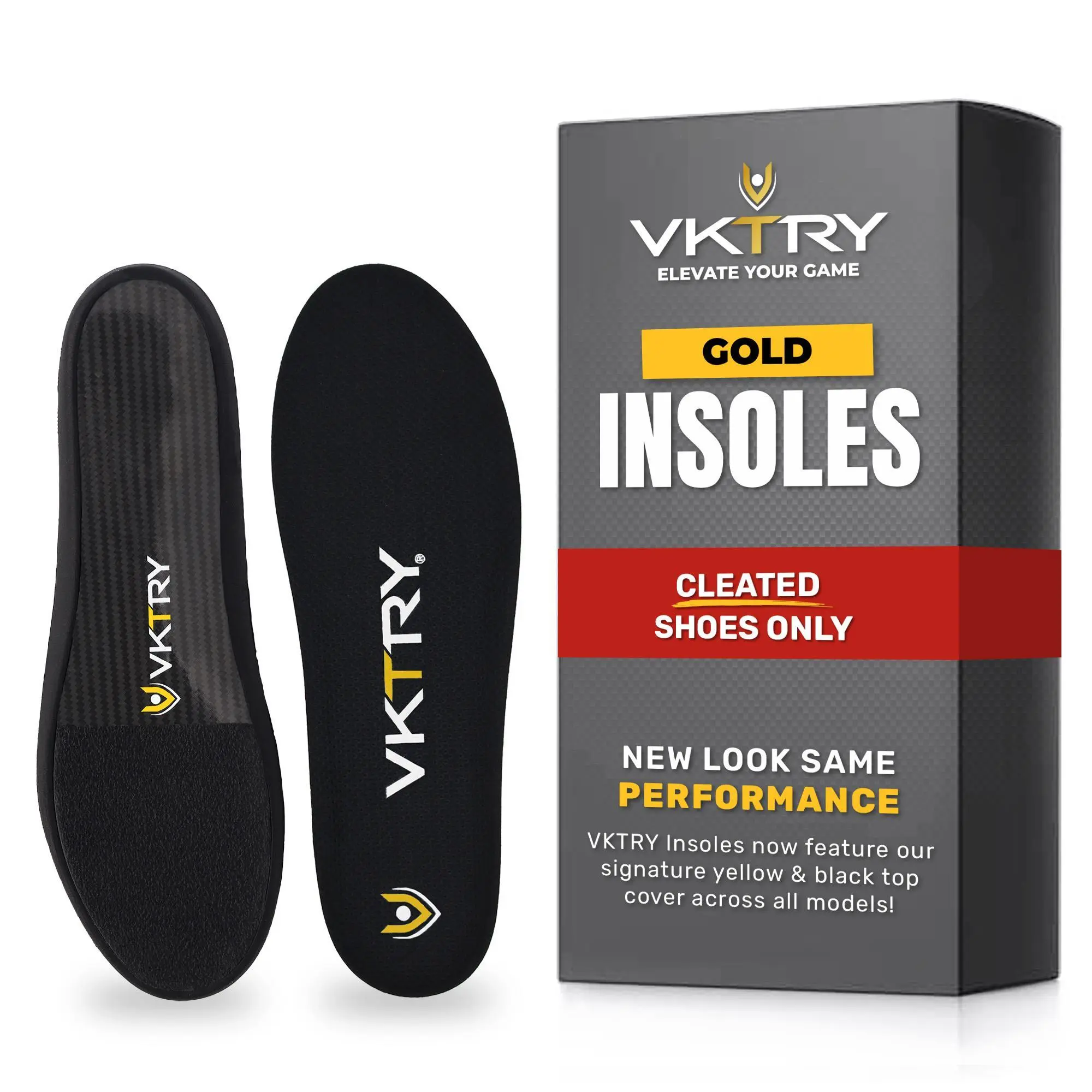 VKTRY Soccer Gold Carbon Fiber Performance Insoles