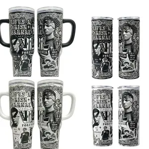 Bloodin Bloodout 20oz & 40oz Tumbler With Handle, Mexico Movie Tumbler